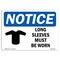 Signmission OSHA Sign, Long Sleeves Must Be Worn, 14in X 10in Rigid Plastic, 14" W, 10" H, Landscape OS-NS-P-1014-L-15912 - alternate 1